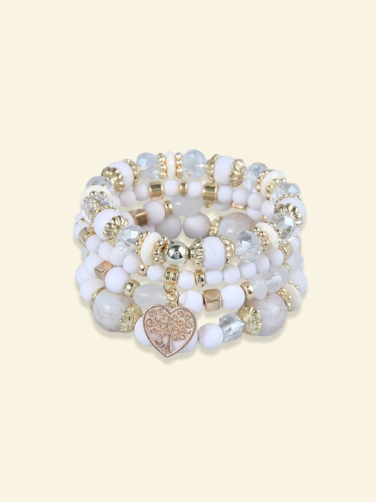 Arbre de Vie Bracelet Blanc