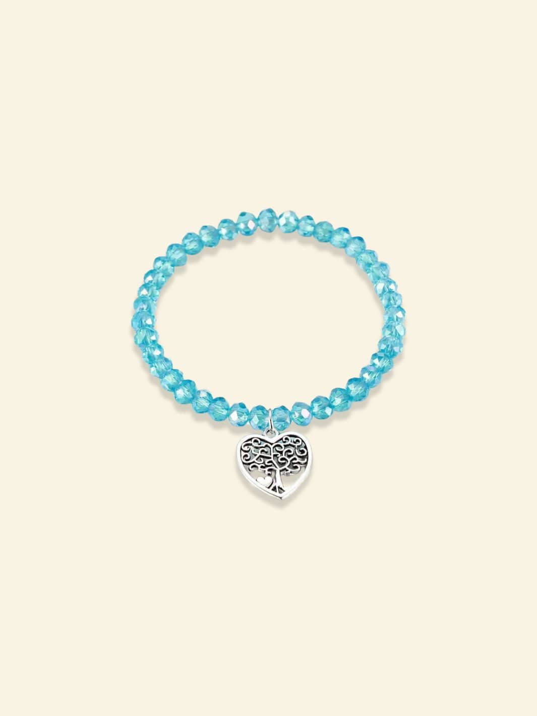 Arbre de Vie Bracelet Perle Bleu