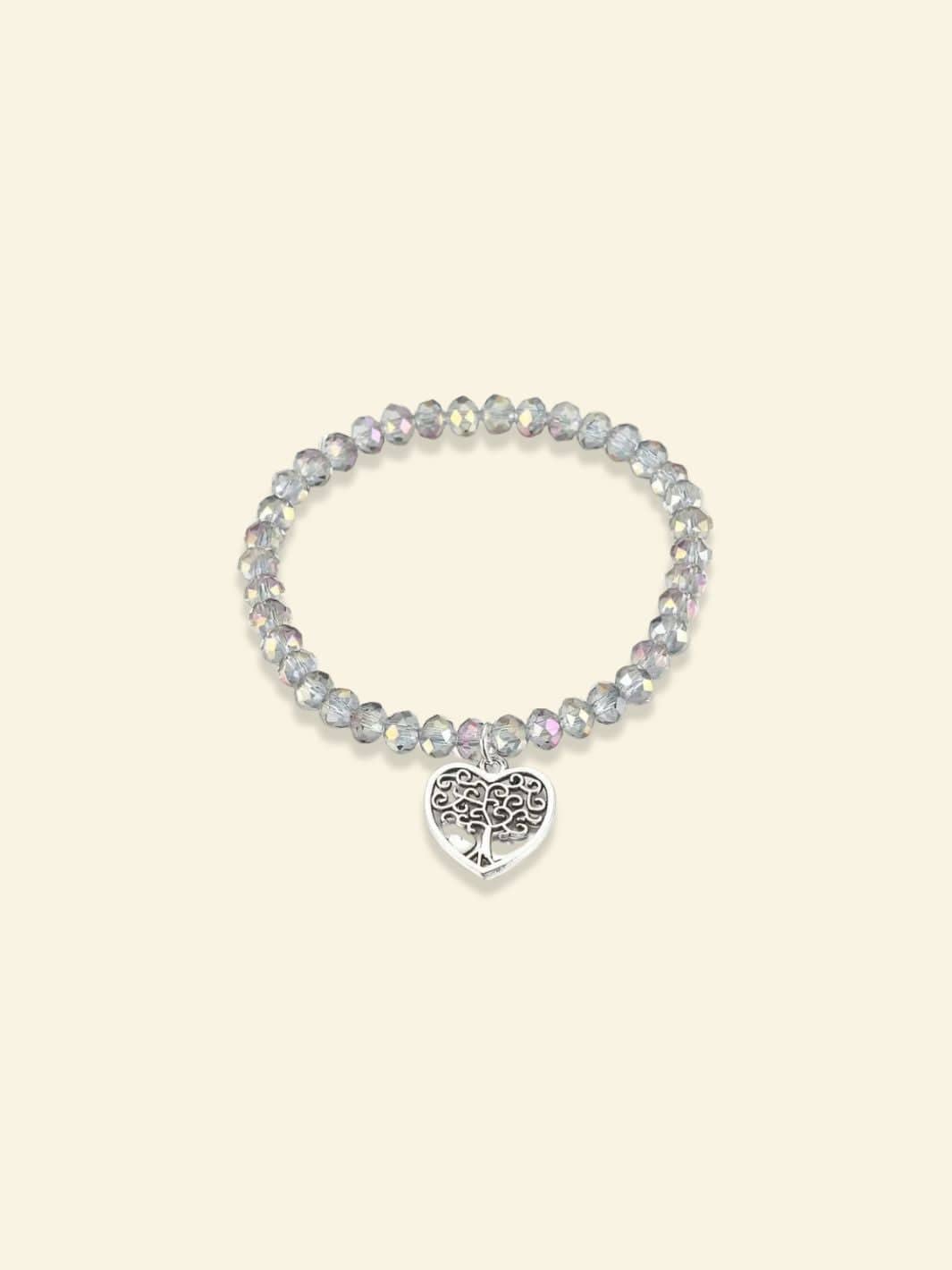 Arbre de Vie Bracelet Perle Cristal