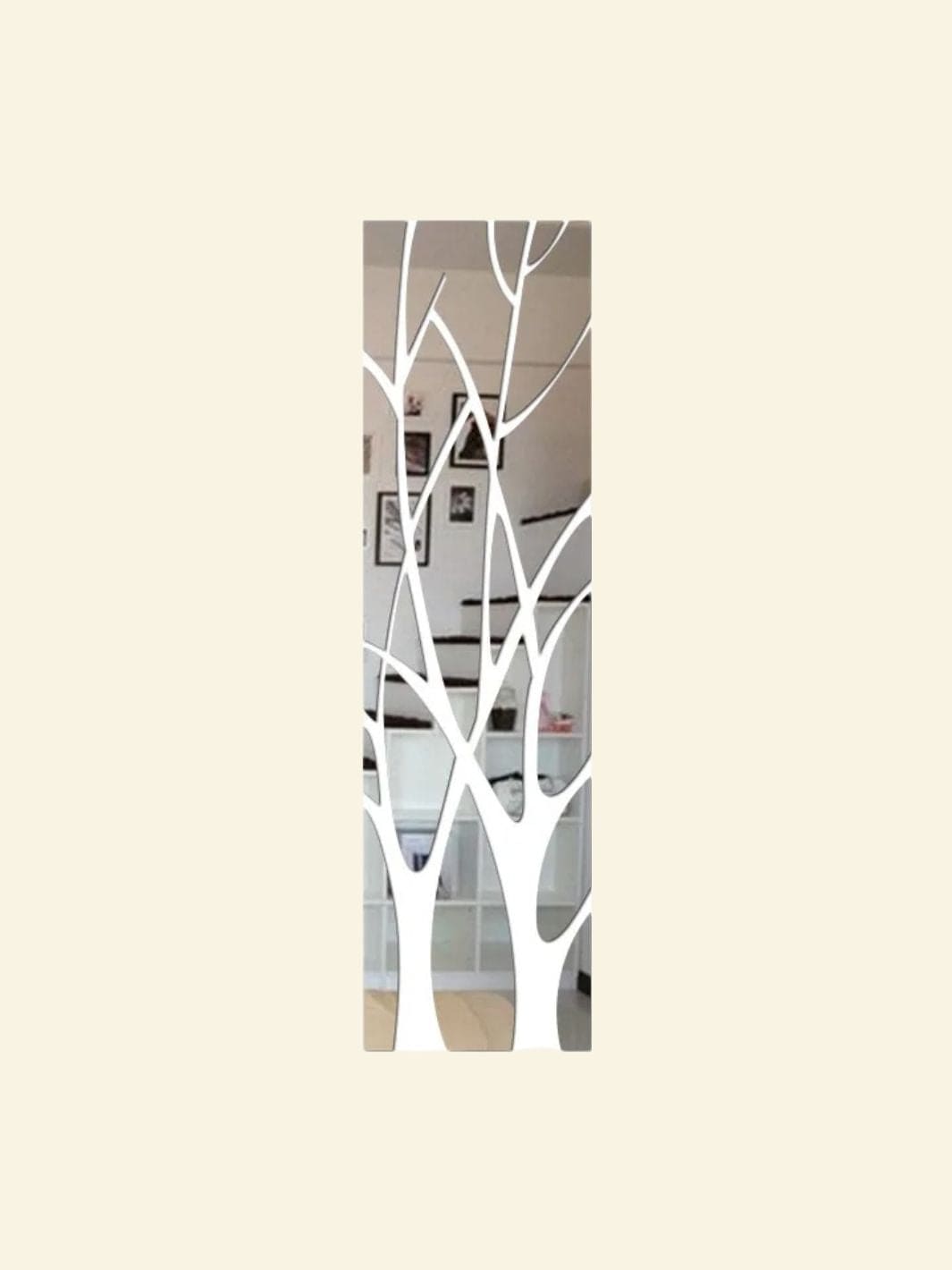 Arbre de Vie Stickers Muraux Argent / 28x100cm