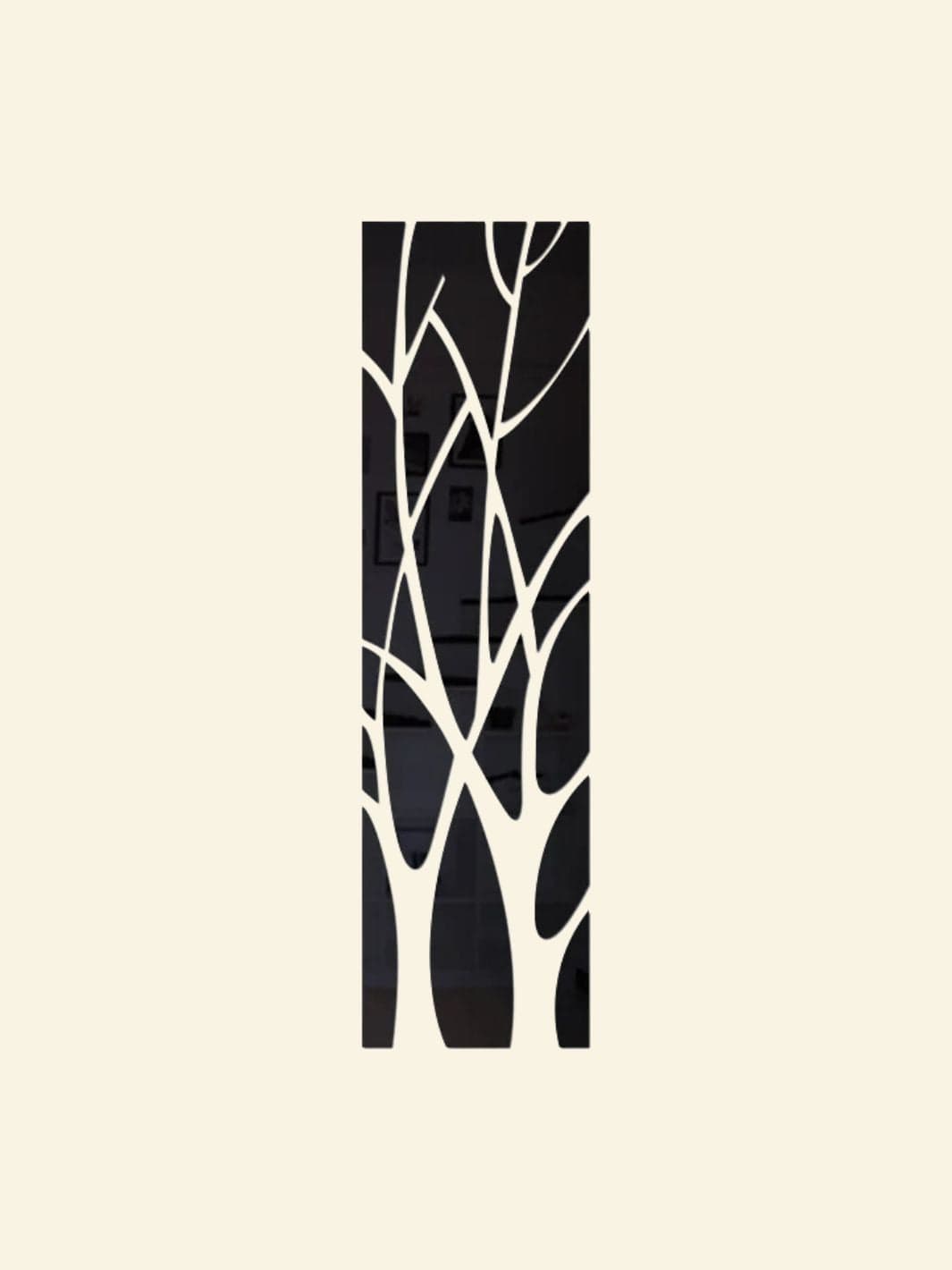 Arbre de Vie Stickers Muraux Noir / 28x100cm