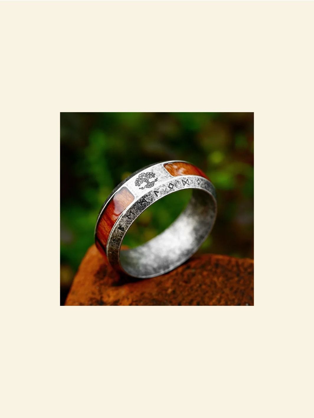 Bague Arbre de Vie Bois 7