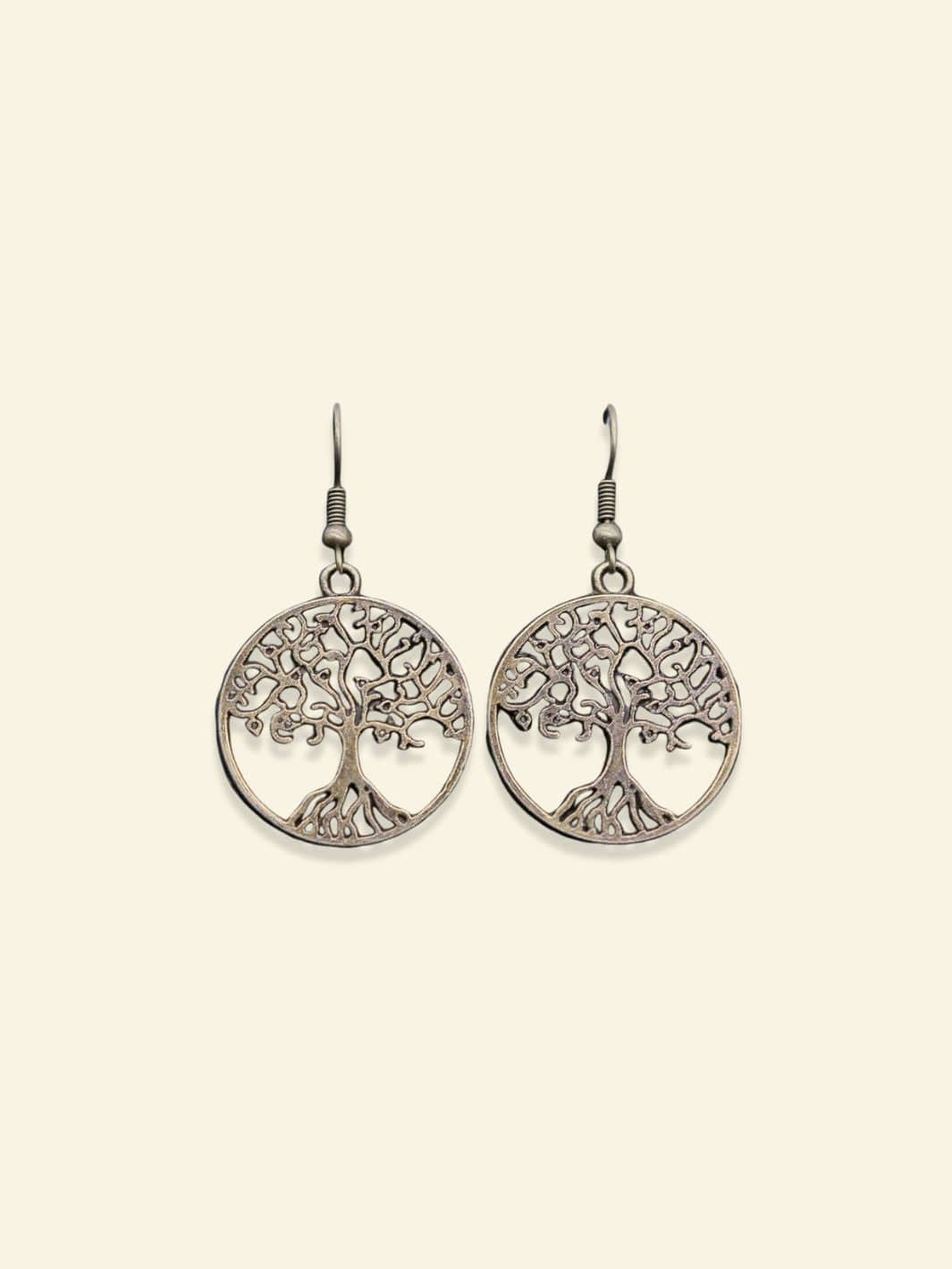 Boucles d'Oreille Arbre de Vie Bronze