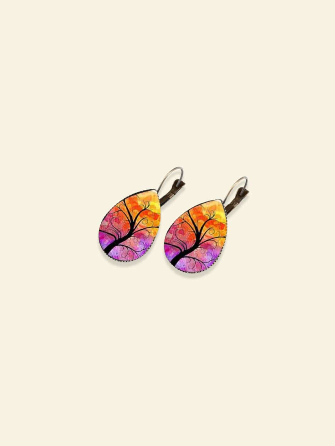 Boucles d'Oreilles Arbres de Vie 8