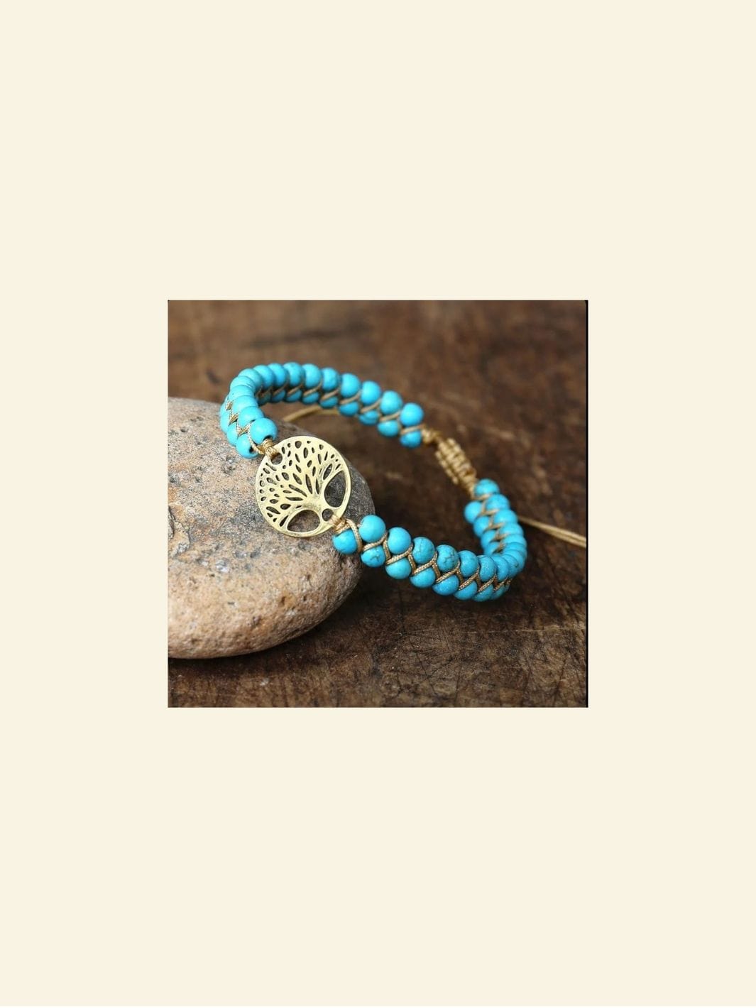 Bracelet Arbre de Vie Perle Arbre bleu