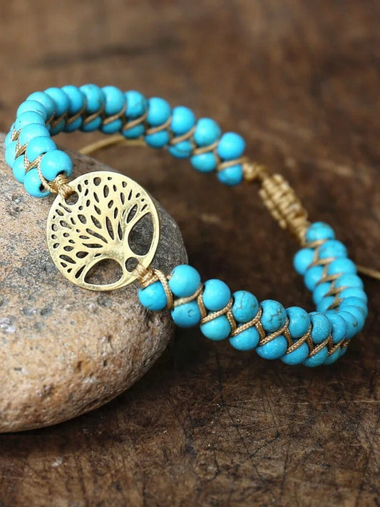 Bracelet Arbre de Vie Perle Arbre bleu