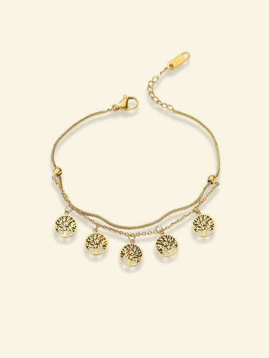 Bracelet Femme Arbre de Vie Acier