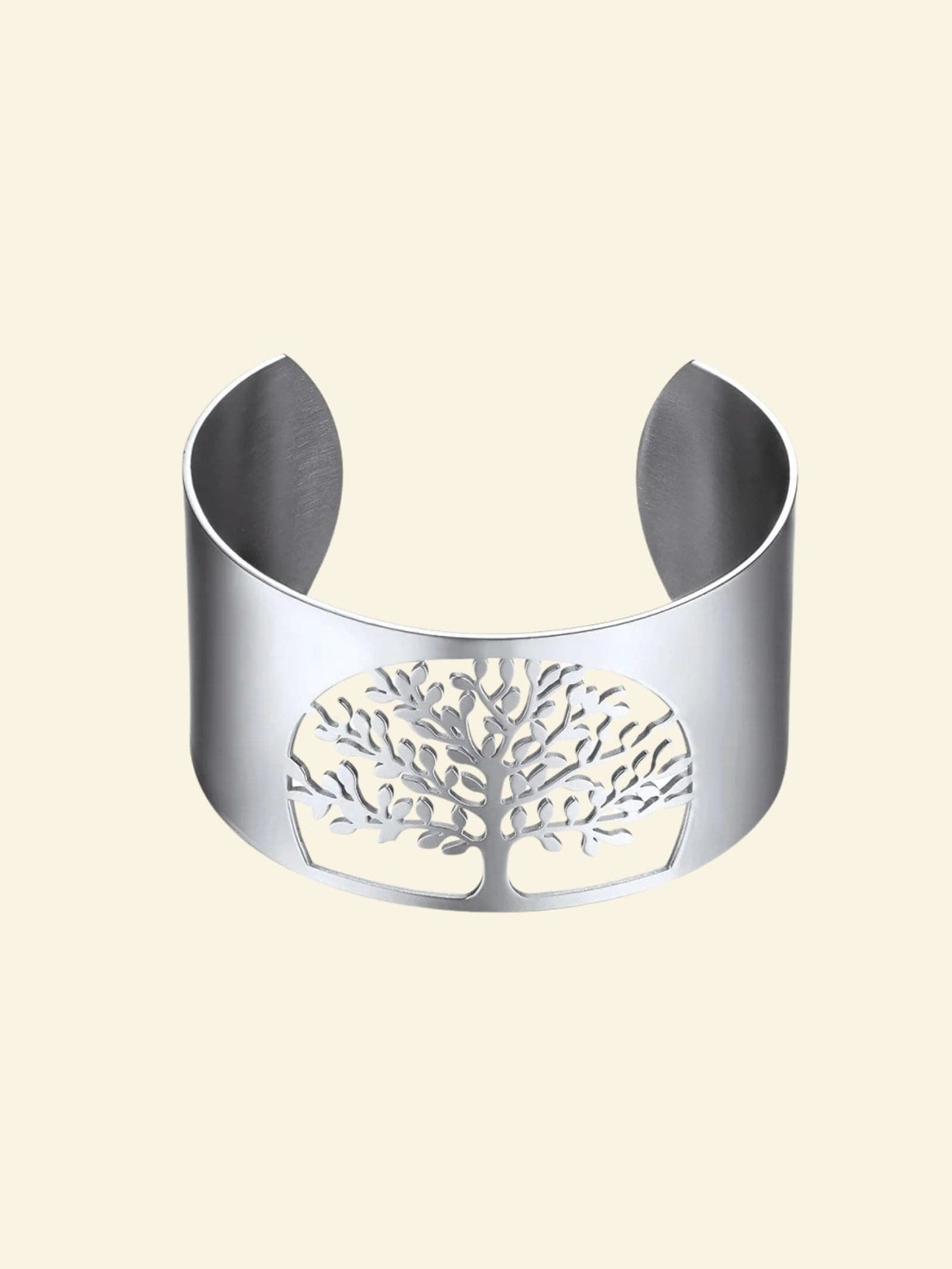 Bracelet Manchette Arbre de Vie Argent