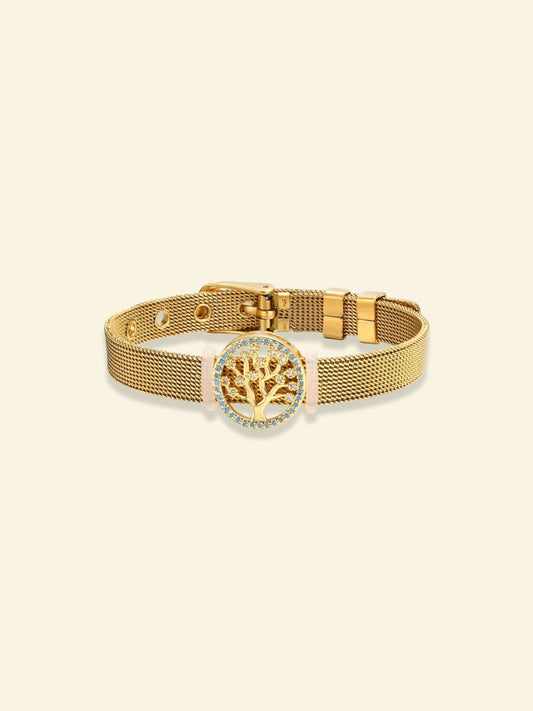 Bracelet Or Arbre de Vie Doré