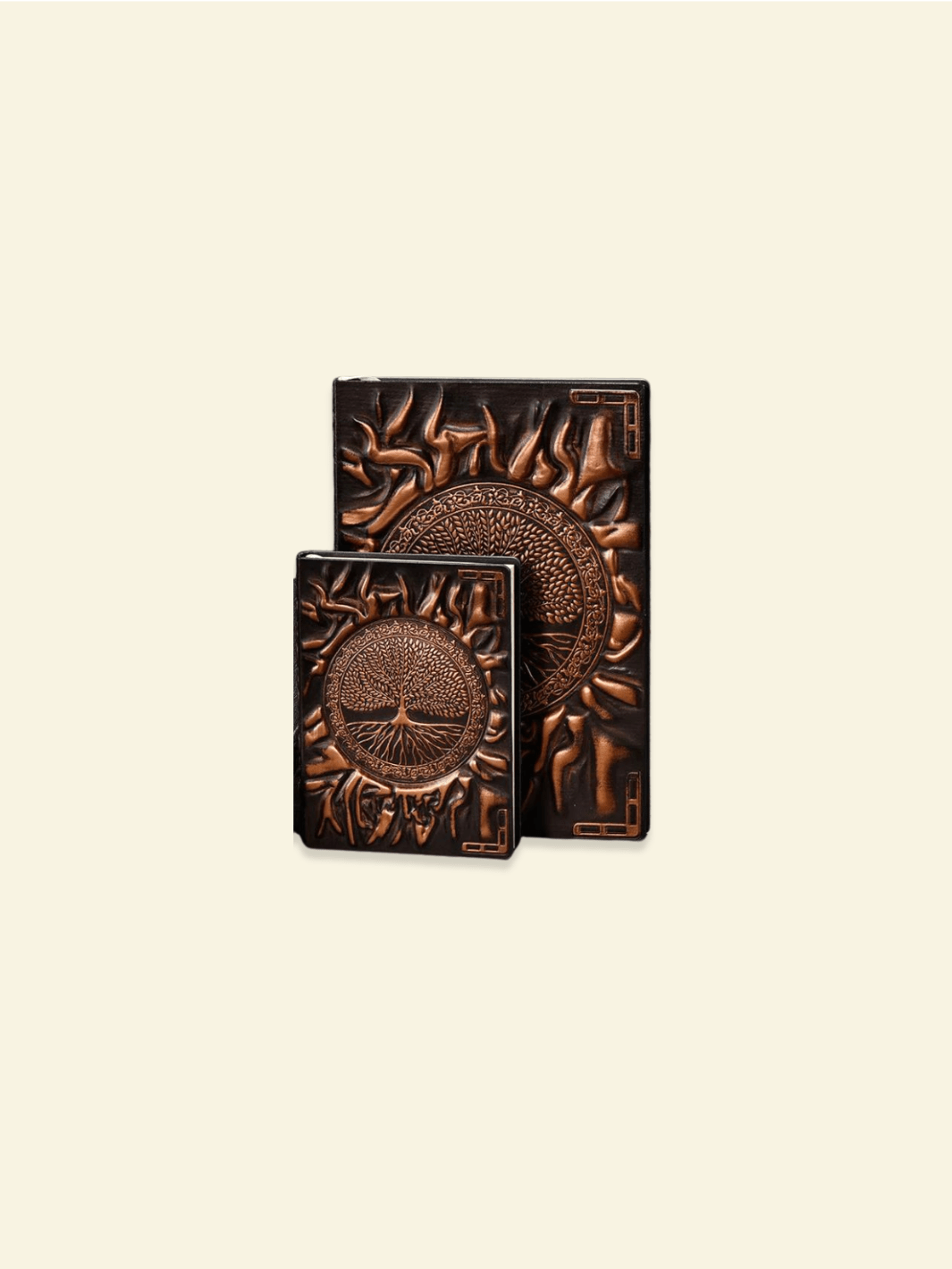 Carnet Arbre de Vie Bronze rouge / (A5) 21.5 x 14.5cm