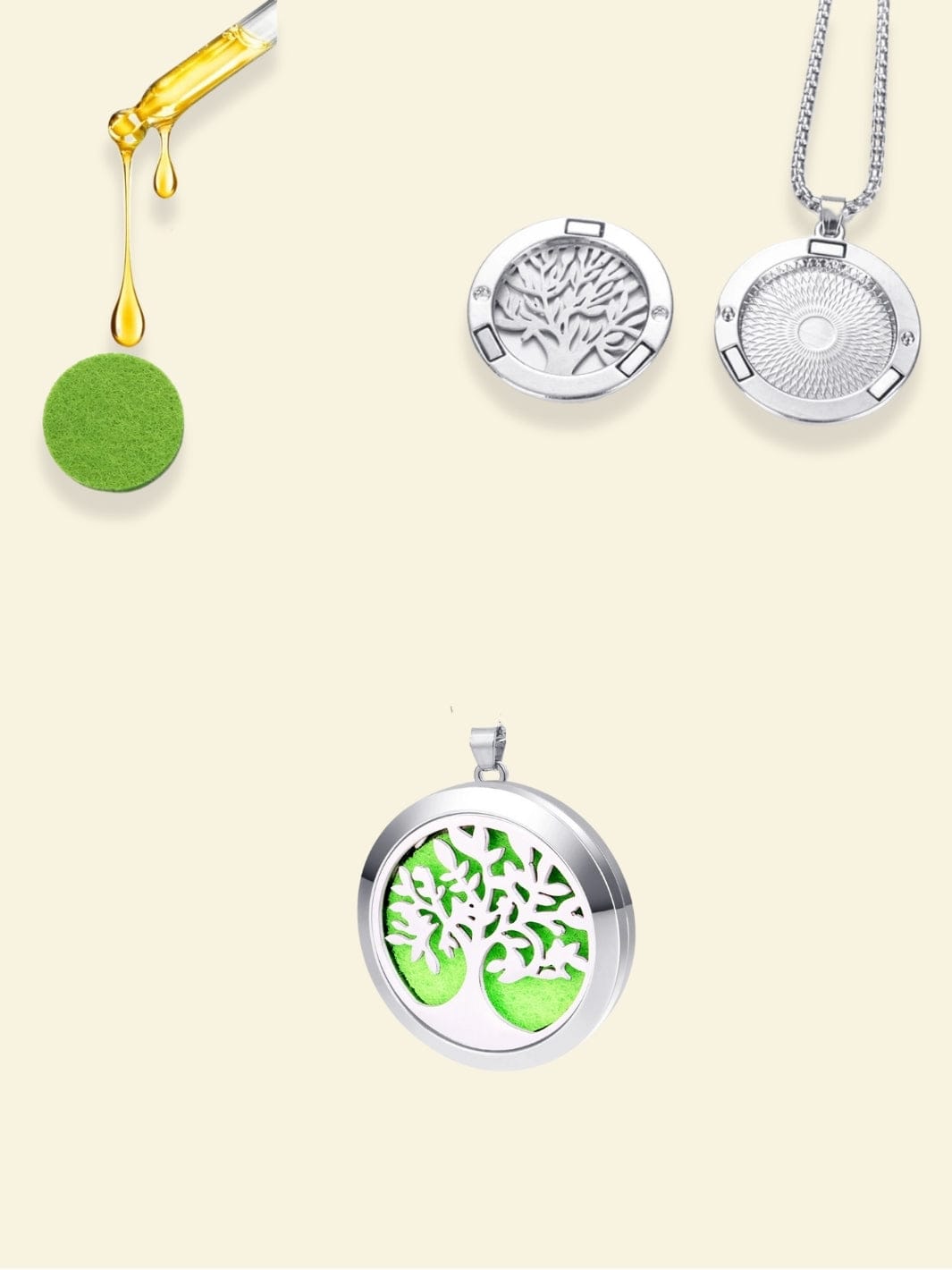 Collier Arbre de Vie en Acier Inoxydable