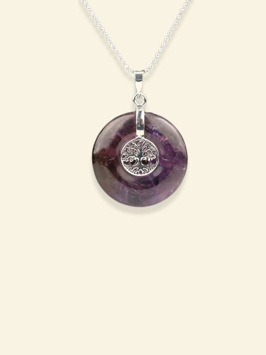 Collier Arbre de Vie Reiki Amethyste