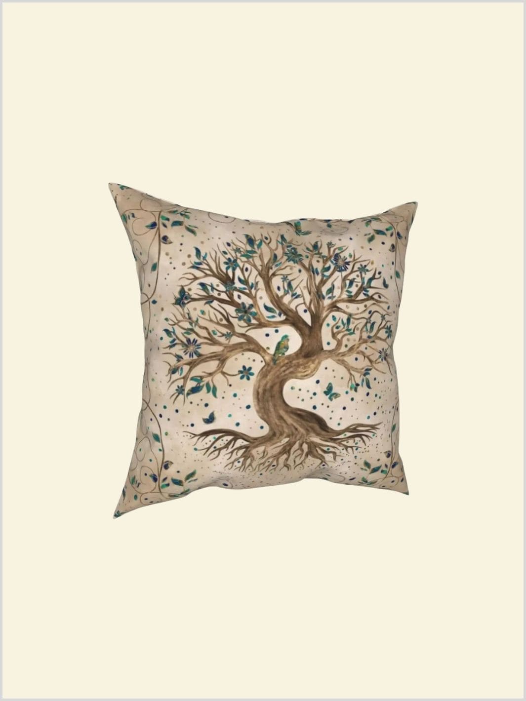 Housse de Coussin Arbre de Vie 40x40cm