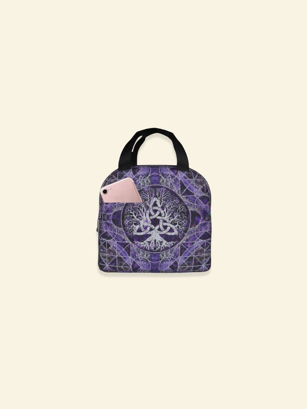 Lunch Bag Isotherme Arbre de Vie Violet