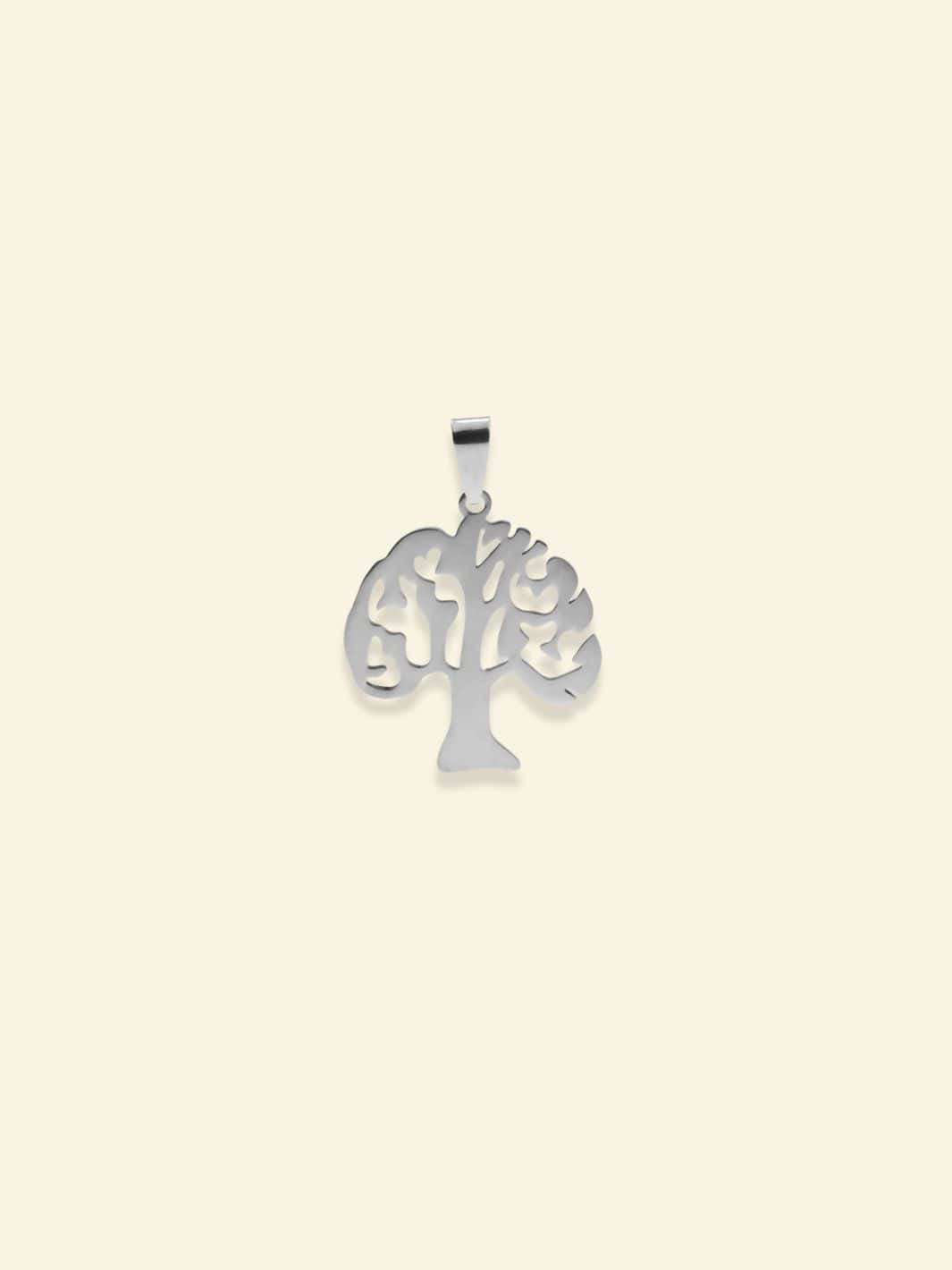 Pendentif Acier Argent