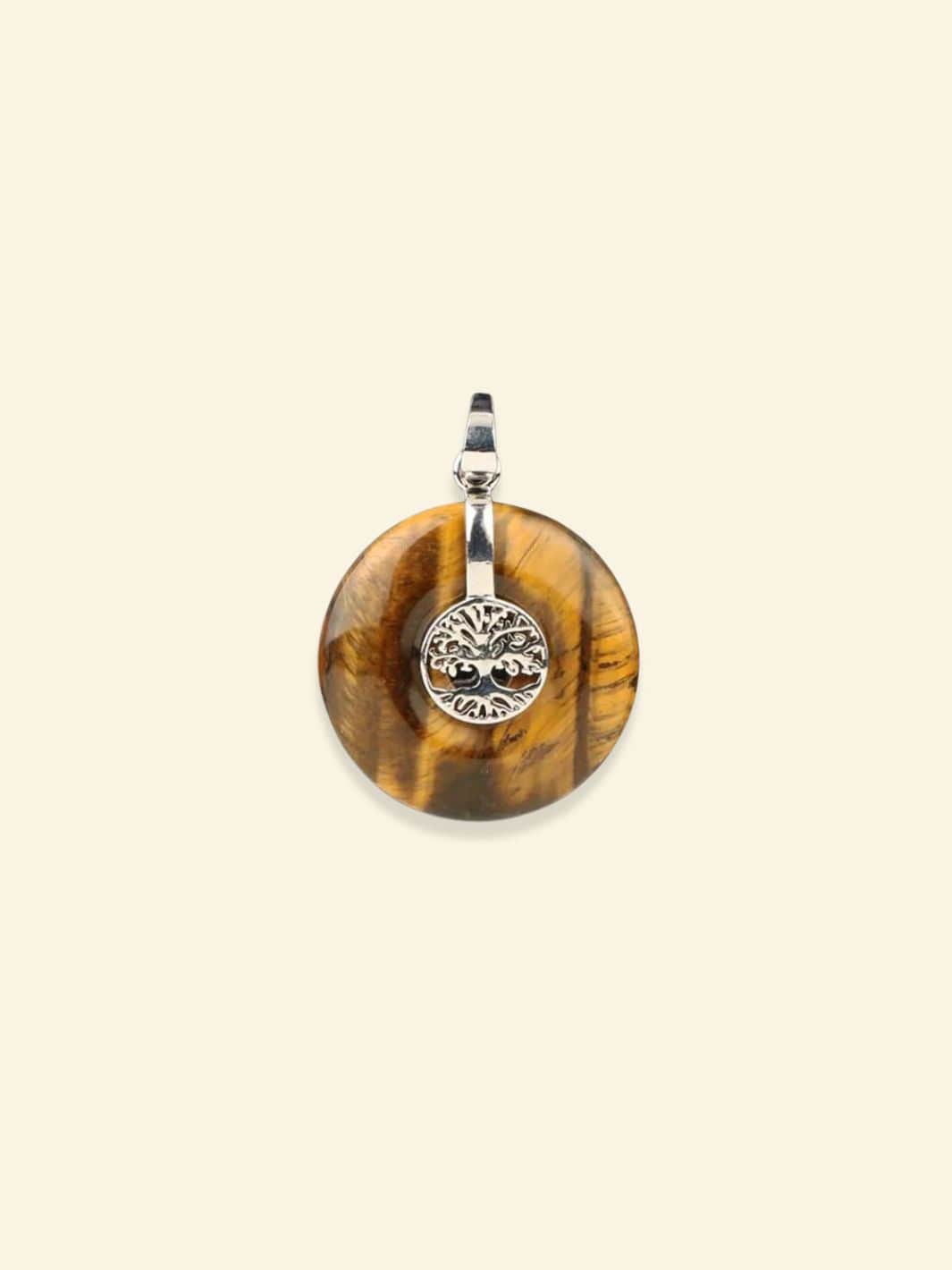 Pendentif Arbre de Vie Pierre Œil de tigre