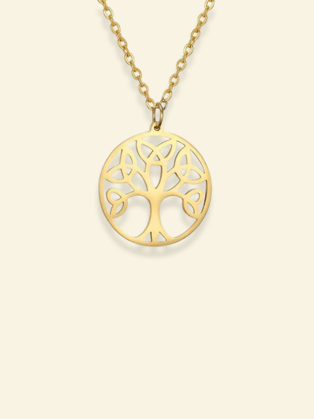 Pendentif Collier Arbre de Vie Doré