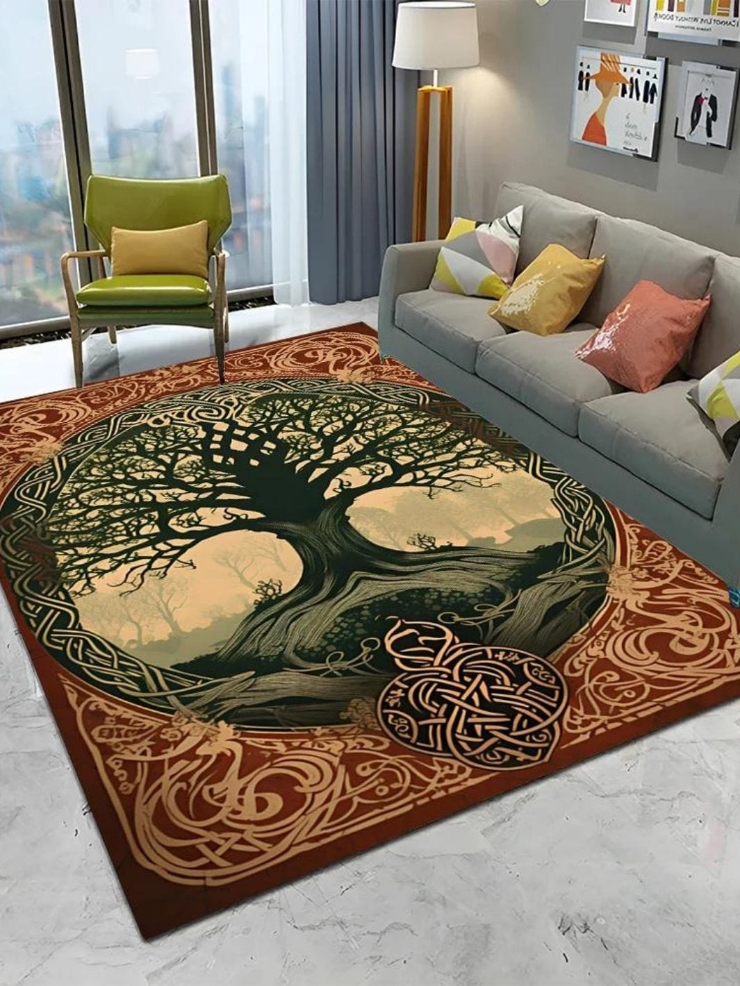 Tapis Arbre de Vie 70 x 100 cm