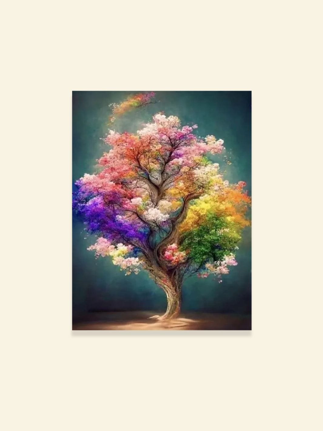 Toile Imprime Arbre de Vie Peinture sur toile / 20x30cm - Sans cadre